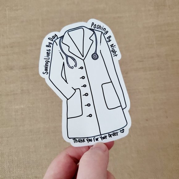 LB061 Poshmark Medical Sticker [Price Firm] - Picture 7 of 8